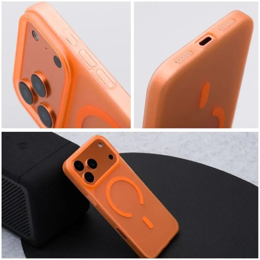 Case GO ORANGE suderinamas su MagSafe XIAOMI Redmi Note 15 5G kosminis oranžinis – 3