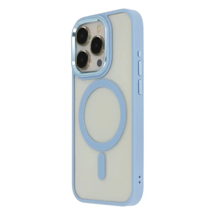 Satin Elegant чехол с поддержкой MagSafe для телефона iPhone 14 Pro синий