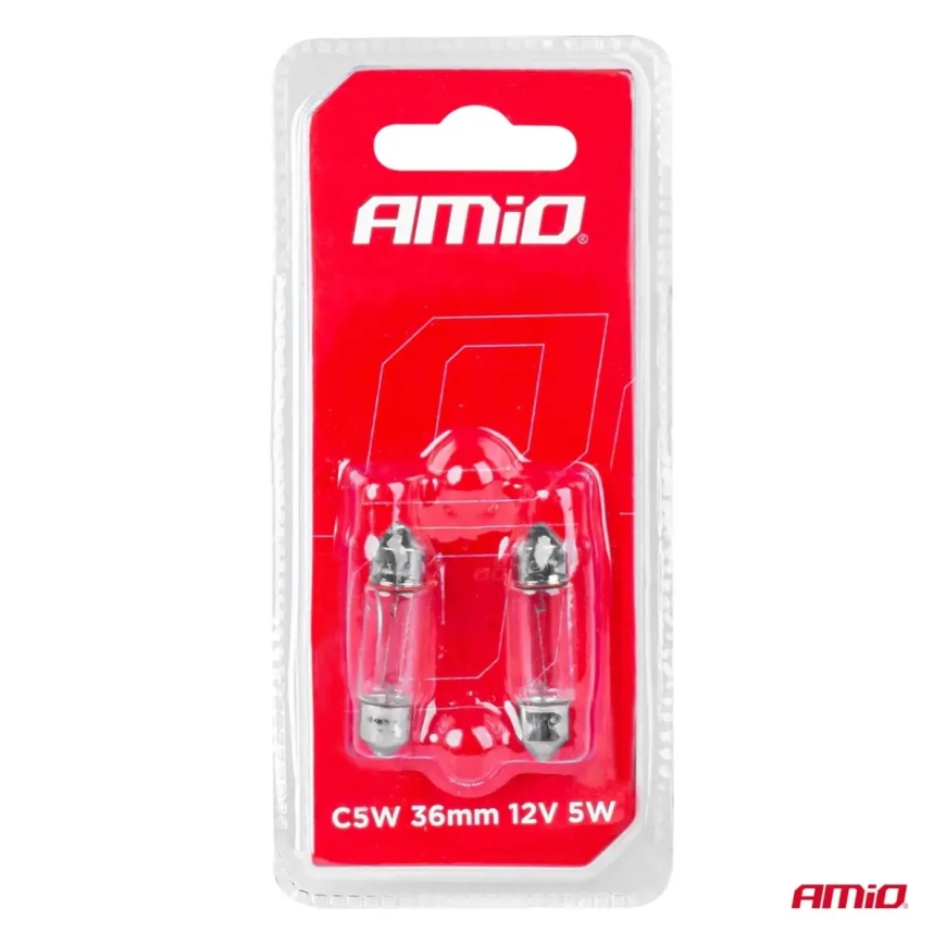 Halogen bulbs C5W Festoon SV 8,5-8 36mm 12V 2pcs blister – 3