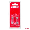 Halogeni pirnid C5W Festoon SV 8,5-8 36mm 12V 2tk pakendis