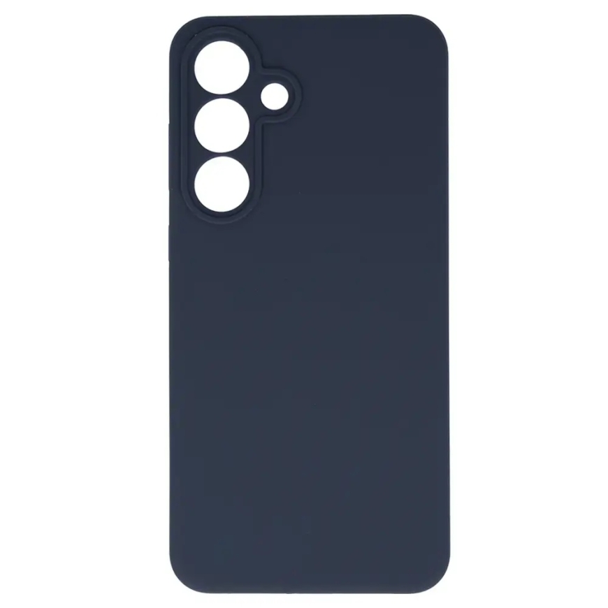 Силиконовый легкий чехол для Samsung Galaxy S25 FE темно-синий – 2