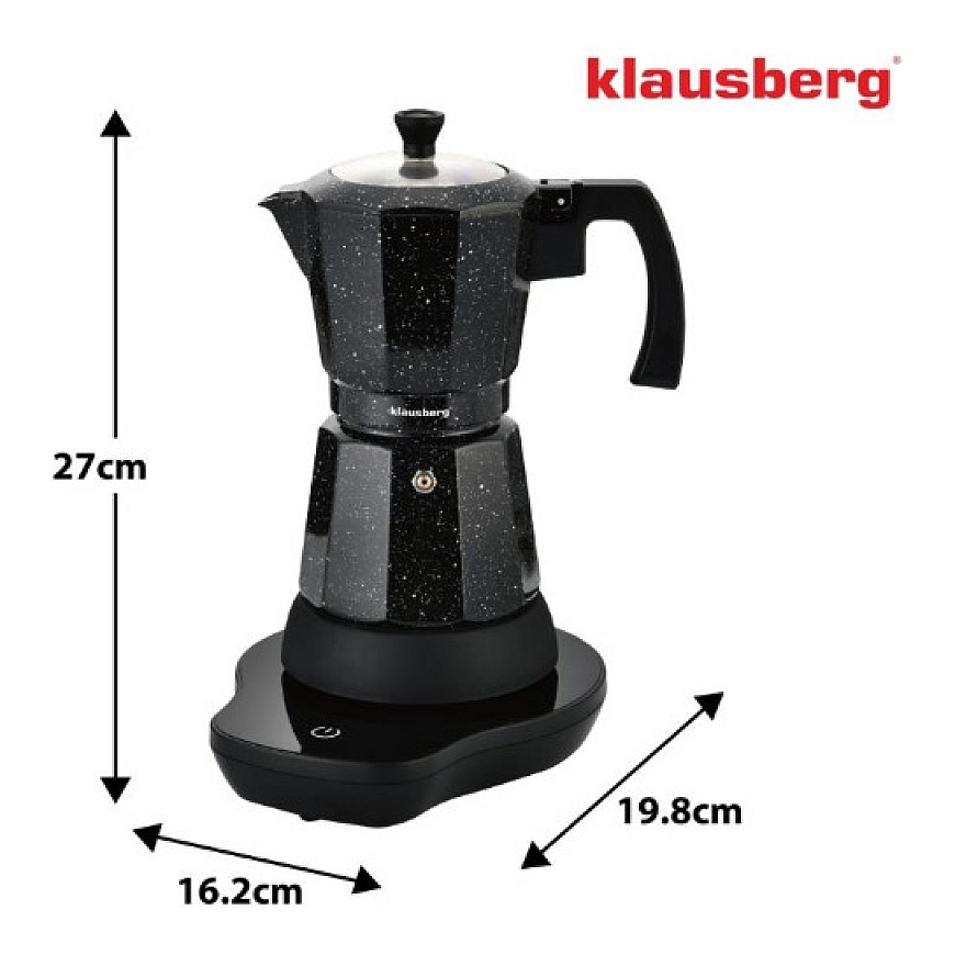 Sähkökahvinkeitin, 0,3 litraa, musta, 500 W, KB 7998, Kla – 2