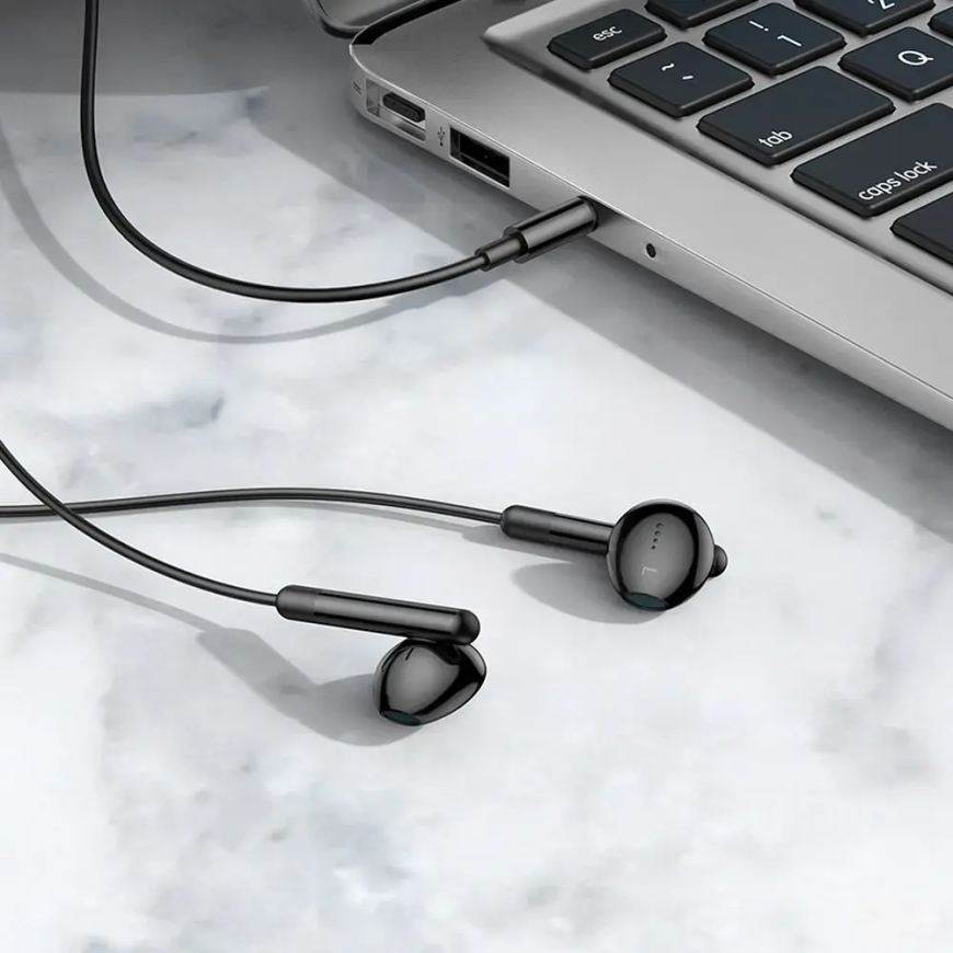 Wire earphones Jack 3,5 mm Hoco M93 black – 4