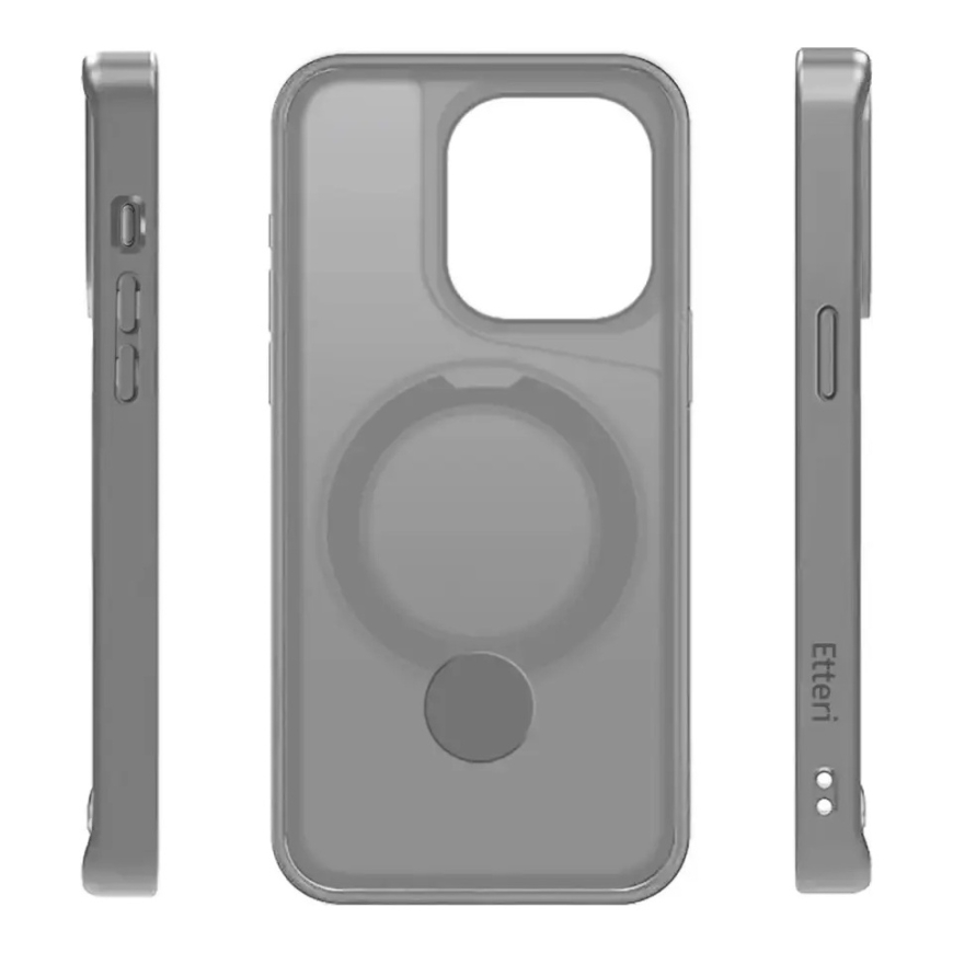 Etteri Matt Mag Ring telefoni ümbris alusega ja MagSafe toega iPhone 15 Pro hall – 4
