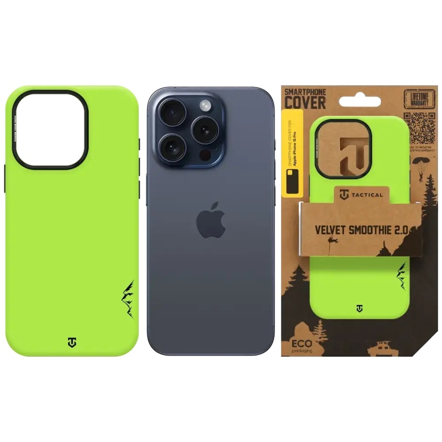 Taktinis MagForce Velvet Smoothie 2.0 Dėklas Apple iPhone 15 Pro Avokadas – 5