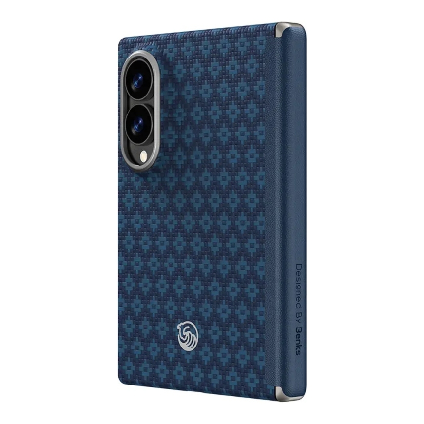 Benks Magnetic Armor Grid Air Grand Combo maciņš ar MagSafe atbalstu telefonam Samsung Galaxy Z Fold 8 (F971) zils – 3