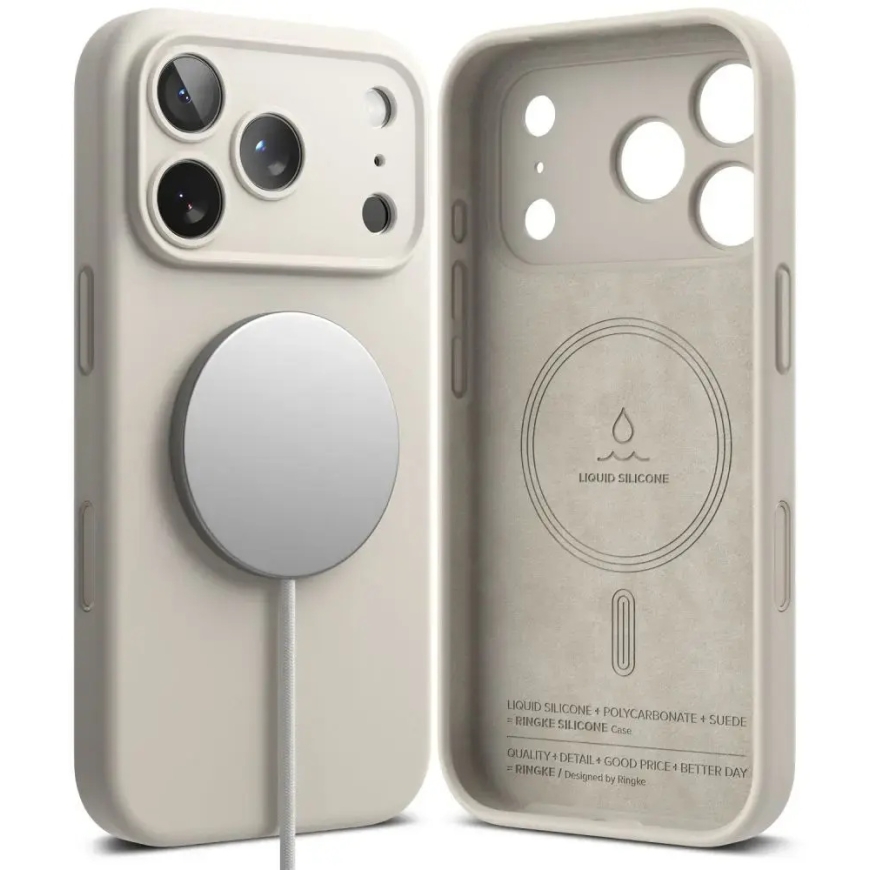 RINGKE SILIKOON MAGNEETILINE MAGSAFE IPHONE 18 PRO MAX STONE – 2