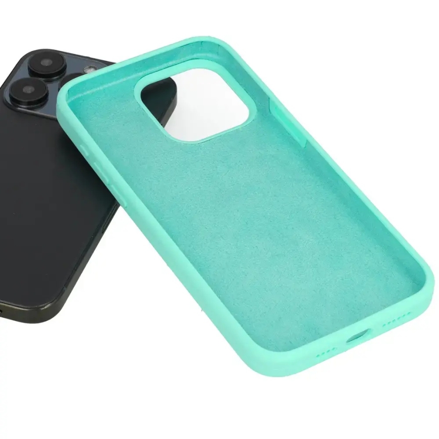 Silicone Lite -puhelinkotelo iPhone 15 Pro:lle, vihreä – 4