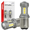 LED-pirnid STANDARD BAY15D P21/5W 3030 15SMD Valge 12/24V AMIO-05003