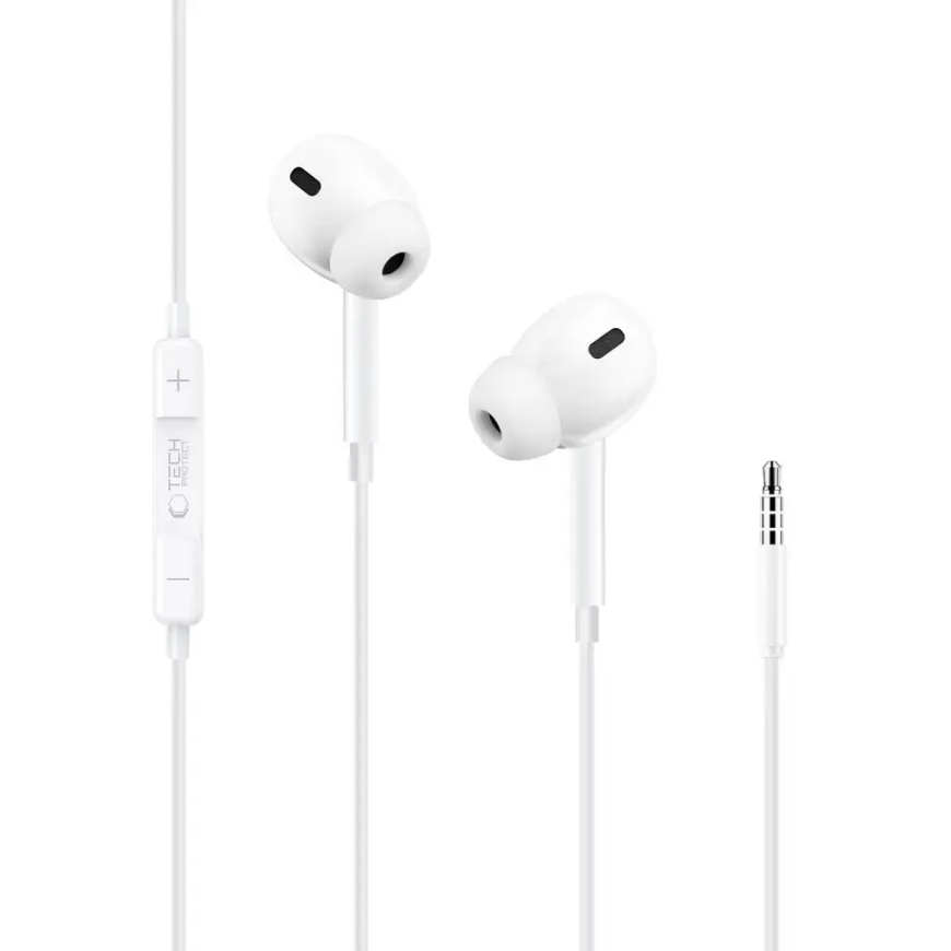 TECH-PROTECT ULTRABOOST MINI JACK EARPHONE CORE G3 WHITE – 2