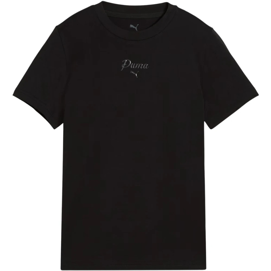 Футболка Puma Ess Script для детей черная 692542 01 (176 см)