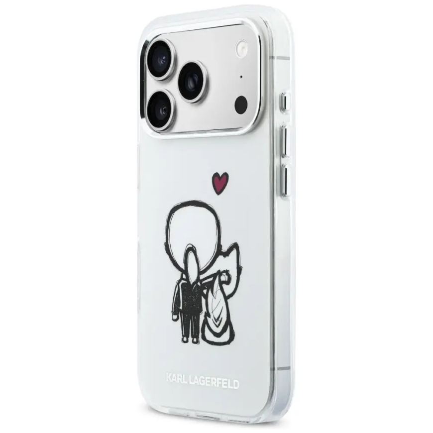 Karl Lagerfeld Karl & Choupette telefoni ümbris MagSafe toega iPhone 17 Pro läbipaistev – 2