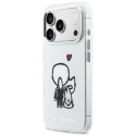 Karl Lagerfeld Karl & Choupette puhelimen kantaja MagSafe-tuella iPhone 17 Pro:lle, läpinäkyvä