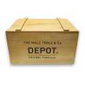 Depot Expo empty wooden box light brown 30 x 19 x 16 cm