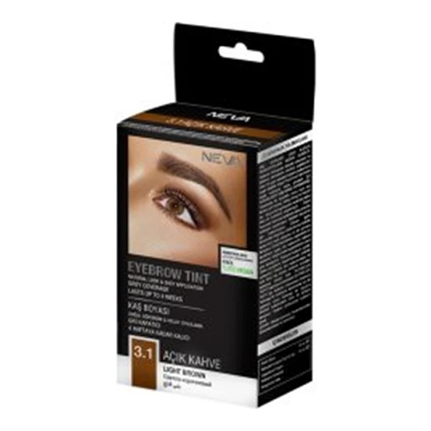Neva Eyebrow Tint Permanent Hair Dye Light Brown, 30 ml – 3