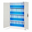 Jan Nowak Office Cabinet Desk for Documents, Metal, White/Sonoma Oak, Eco* Design - KEVIN, 900 x 1400 x 400 mm Jan Nowak Office Cabinet Desk for Documents, Metal, White/Sonoma Oak, Eco* Design - KEVIN, 900 x 1400 x 400 mm