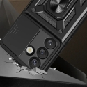 Hybrid Armor Camshield Case with Stand and Camera Cover for Vivo Y39 5G / Y300i 5G - Black Hybrid Armor Camshield Case with Stand and Camera Cover for Vivo Y39 5G / Y300i 5G - Black