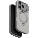 UNIQ Elix -kotelo iPhone 18 Pro / 17 Pro:lle, 360 asteen kääntyvällä jalustalla, vaaleanharmaa UNIQ Elix -kotelo iPhone 18 Pro / 17 Pro:lle, 360 asteen kääntyvällä jalustalla, vaaleanharmaa