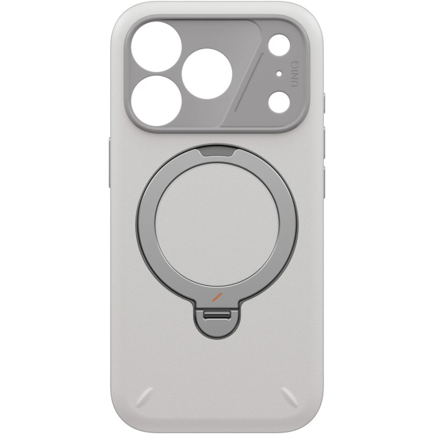 UNIQ Elix kate iPhone 18 Pro / 17 Pro, 360-kraadise pööratava alusega, helehall – 4