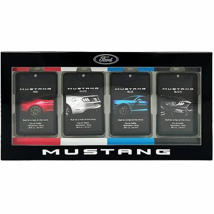 Ford-setti: Mustang Punainen, Eau De Toilette, Miehille, 20 ml + Mustang Valkoinen, Eau De Toilette, Miehille, 20 ml + Mustang S – 3