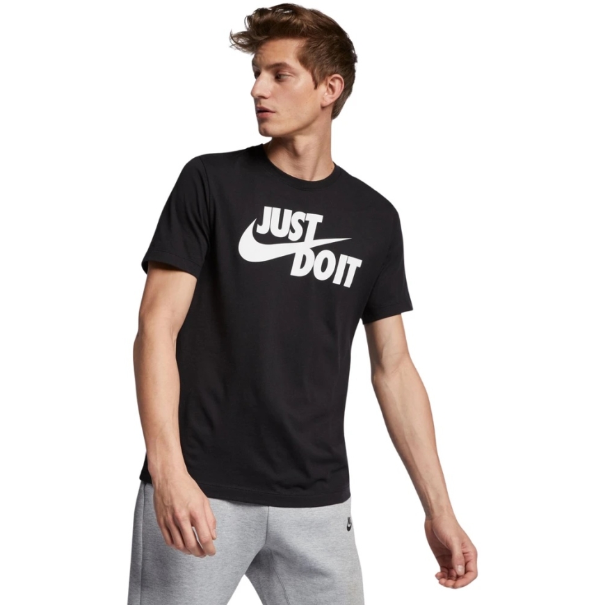 Men's Nike Tee Just Do It Swoosh Black AR5006 011 (M)