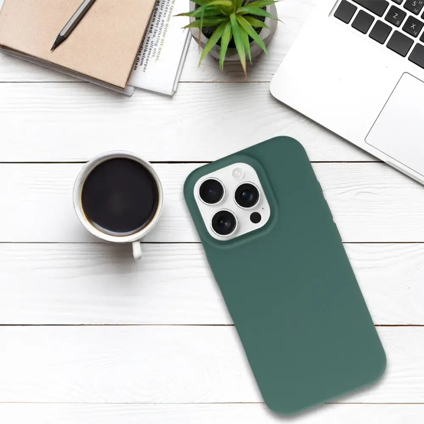Tel Protect Silicone Premium чехол для телефона iPhone 16 Pro Max зелёный – 5