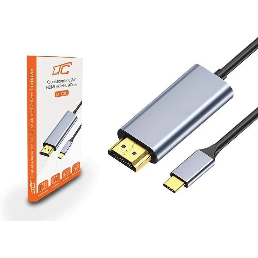 Ltc Кабель адаптер USB-C - HDMI 4K 2K 60Hz 2м – 4