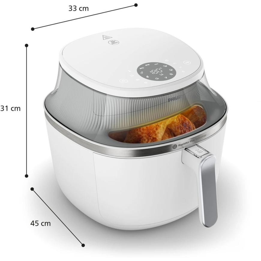 Philips Ovi XL 3000 NA341/10 balta fritieris – 2