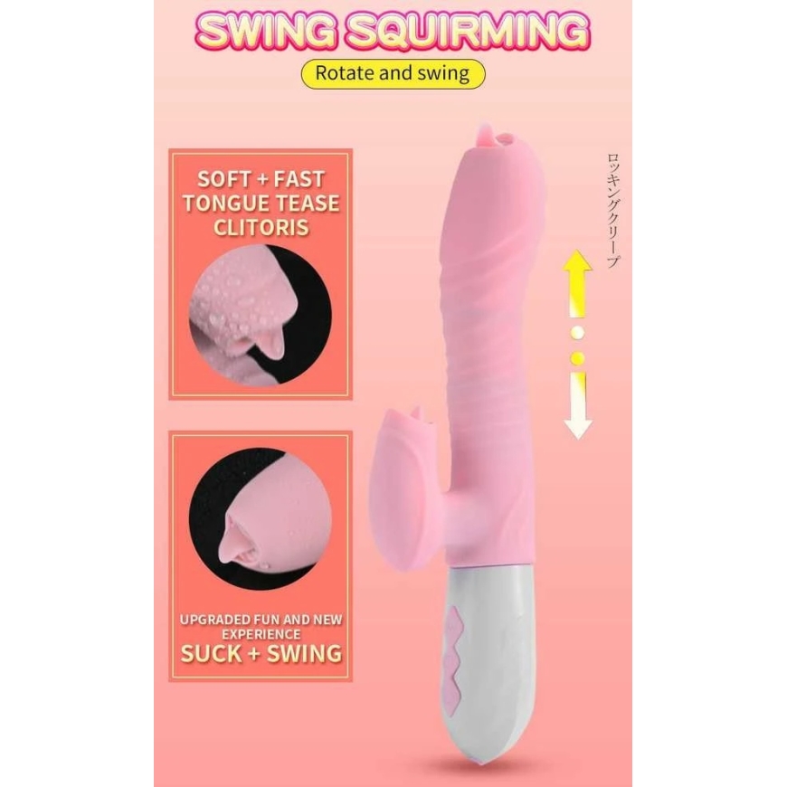 B seeria Fox B seeria Fox Vibrator Jänes Massaažiseade soojendusega 22cm – 5