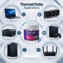 Qoltec Aukšto šilumos laidumo pasta | Thermal Putty masė 4 W/m-K | 10 g | Rožinė Qoltec Aukšto šilumos laidumo pasta | Thermal Putty masė 4 W/m-K | 10 g | Rožinė