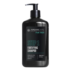 Arganicare Men Step 1 Organic Strengthening Hair Shampoo against Hair Loss, 400 ml
