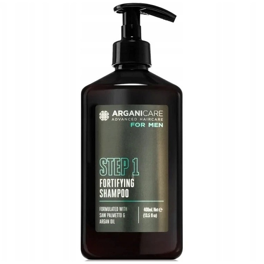 Arganicare Men Step 1 Organic Strengthening Hair Shampoo against Hair Loss, 400 ml – 3