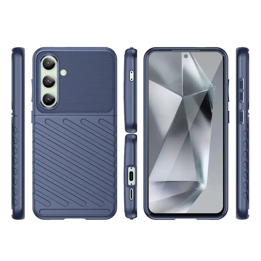 Thunder telefono dėklas Samsung Galaxy S24 FE (S721) mėlynas – 3