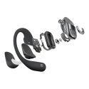 Shokz OpenFit 2+ Headphones with bone conduction technology and Dolby Audio, Black color Shokz OpenFit 2+ Headphones with bone conduction technology and Dolby Audio, Black color