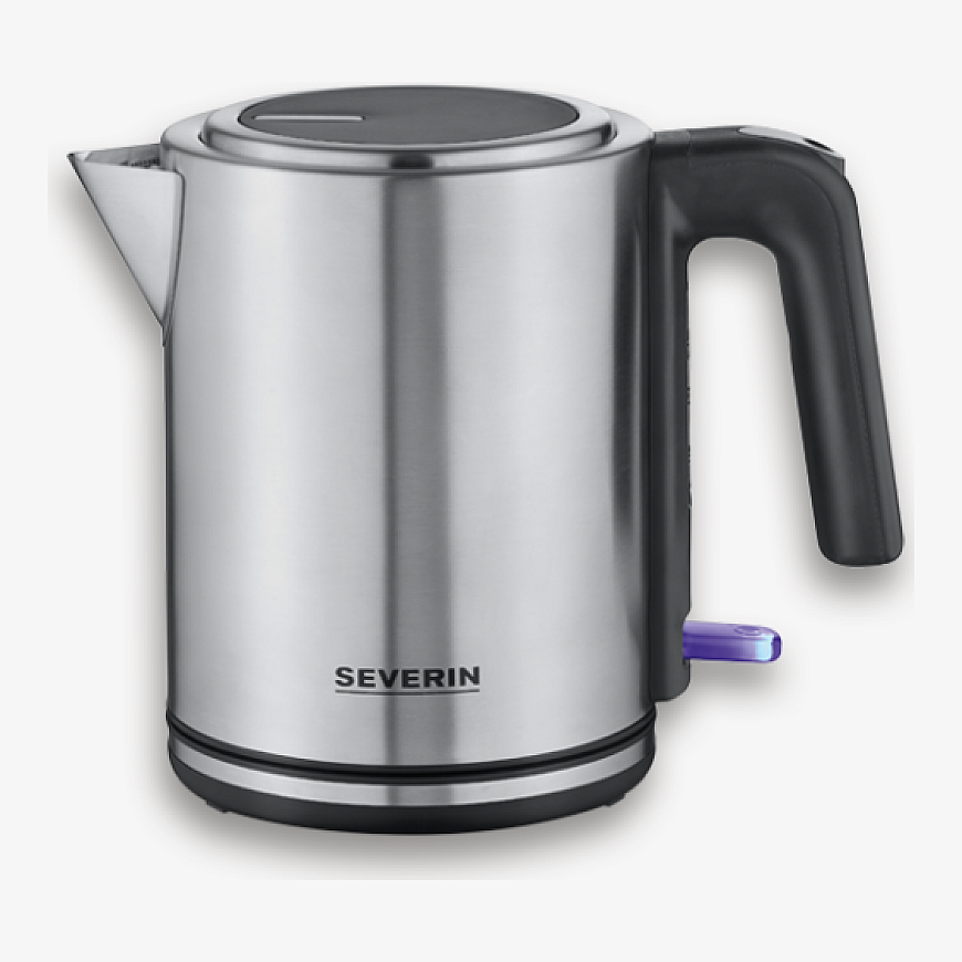 Severin WK 3489 электрический чайник 1 L 2400 W Черный, Серебристый