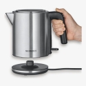 Severin WK 3489 электрический чайник 1 L 2400 W Черный, Серебристый Severin WK 3489 электрический чайник 1 L 2400 W Черный, Серебристый