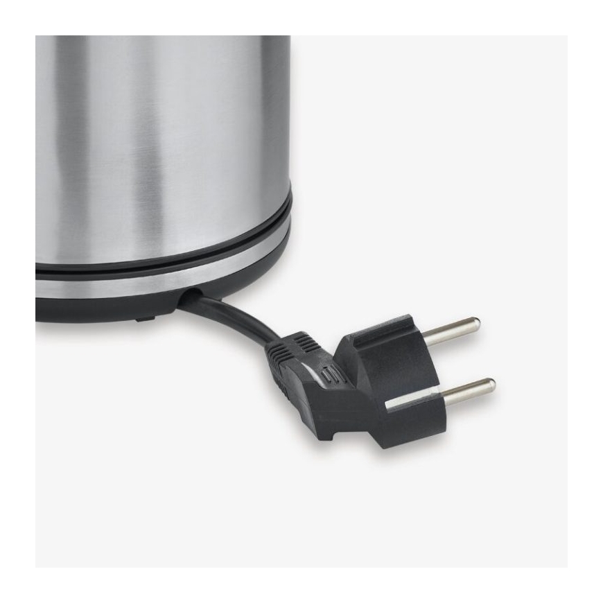Severin WK 3489 elektriskās tējkanna 1 L 2400 W Melns, Sudrabs – 6
