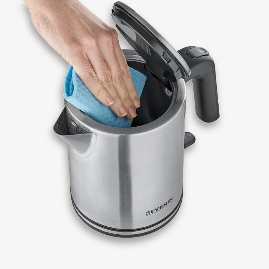 Severin WK 3489 электрический чайник 1 L 2400 W Черный, Серебристый – 7