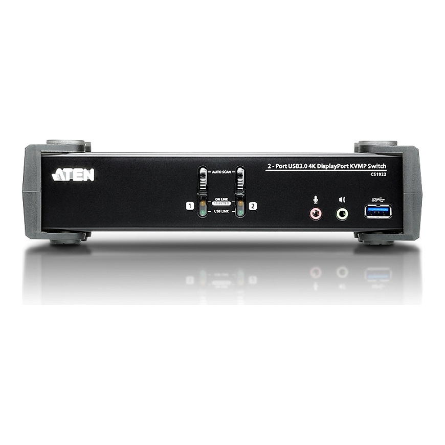 Aten CS1922 2-porttinen KVMP-kytkin, USB 3.1 Gen 1 – 3