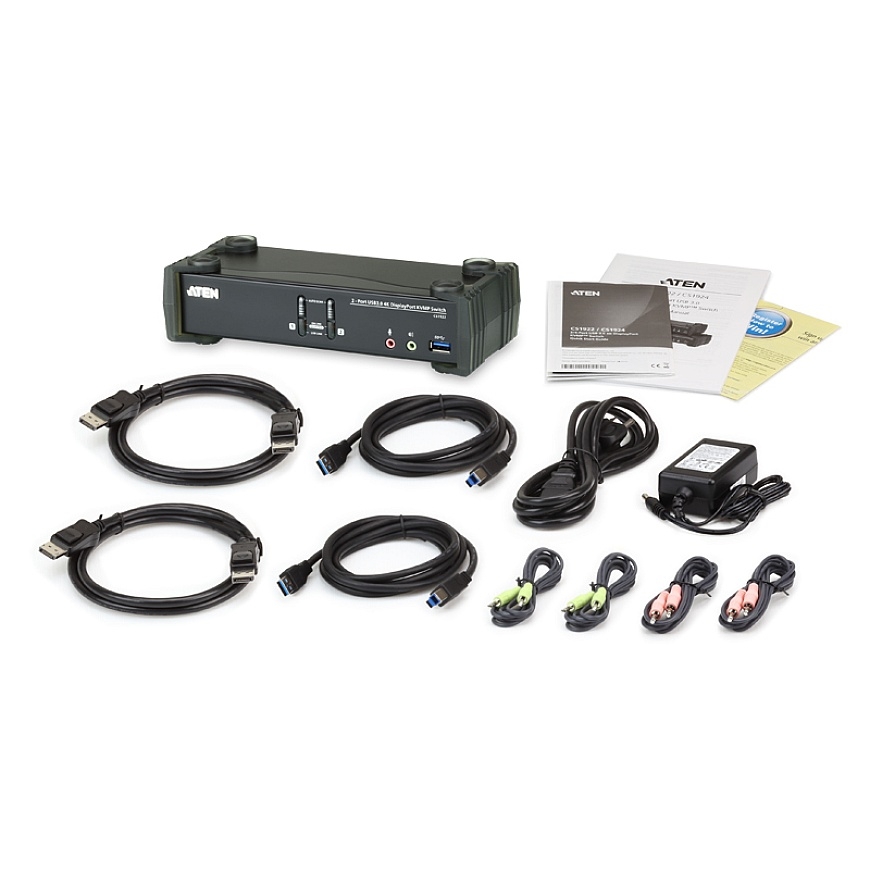 Aten CS1922 2-porttinen KVMP-kytkin, USB 3.1 Gen 1 – 4