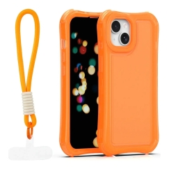 Safepop maciņš ar siksniņu telefonam iPhone 14 oranžs