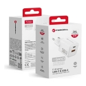 Forcell F-Energy Mini travel charger | 30W | PD, QC, GaN | USB-C, USB-A | white Forcell F-Energy Mini travel charger | 30W | PD, QC, GaN | USB-C, USB-A | white