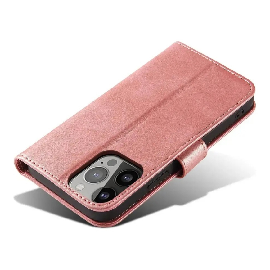 Magnet Case grāmatveida maciņš ar statīvu telefonam Samsung Galaxy S23 (S911) rozā – 5
