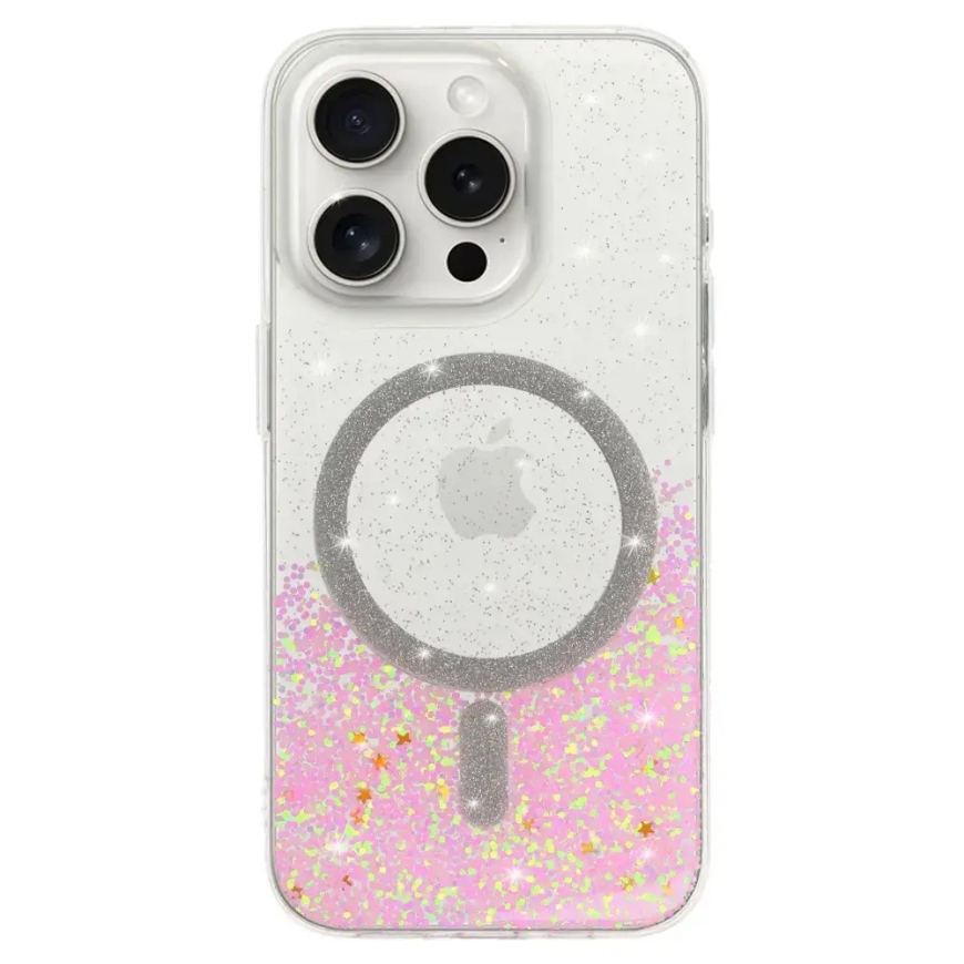 Tel Protect Moonlite telefoni ümbris MagSafe toega iPhone 16 Pro roosa läbipaistev – 2