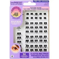 Kiss My Face imPRESS Iepriekš līmētās klasteru skropstas Multi 05