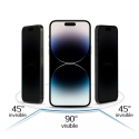 Tempered glass Tel Protect 10X Privacy Titanium for Iphone 16 Tempered glass Tel Protect 10X Privacy Titanium for Iphone 16