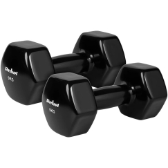 HEKSAGONAALI valuraudasta valmistetut vinyylipainot 2 x 9kg, REBEL ACTIVE