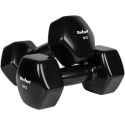 HEKSAGONAALI valuraudasta valmistetut vinyylipainot 2 x 9kg, REBEL ACTIVE HEKSAGONAALI valuraudasta valmistetut vinyylipainot 2 x 9kg, REBEL ACTIVE