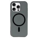 Slim telefono dėklas su MagSafe palaikymu iPhone 14 skaidrus juodas Slim telefono dėklas su MagSafe palaikymu iPhone 14 skaidrus juodas