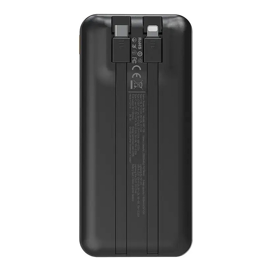 Wozinsky WFC-15B išorinė baterija (powerbank) | 20 000 mAh | 22.5W | PD | Lightning, USB-C | juodas – 4